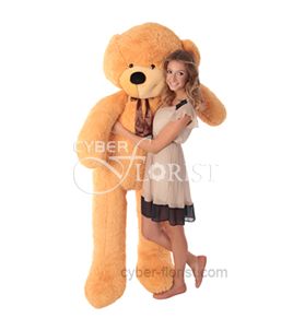 Huge beige teddy bear